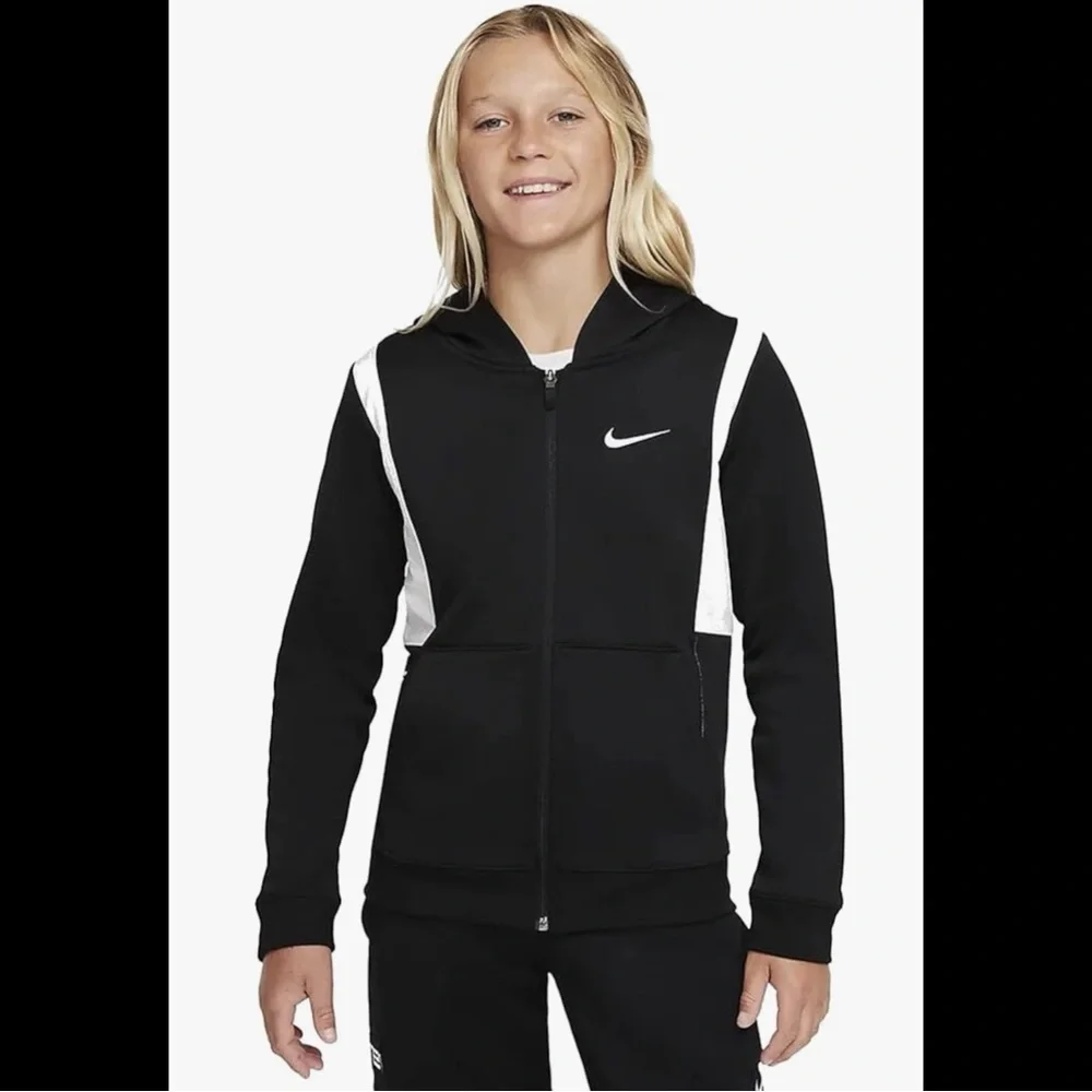 #1585 Nike Boy's Elite Full Zip Hoodie Large - Picture 1 of 6